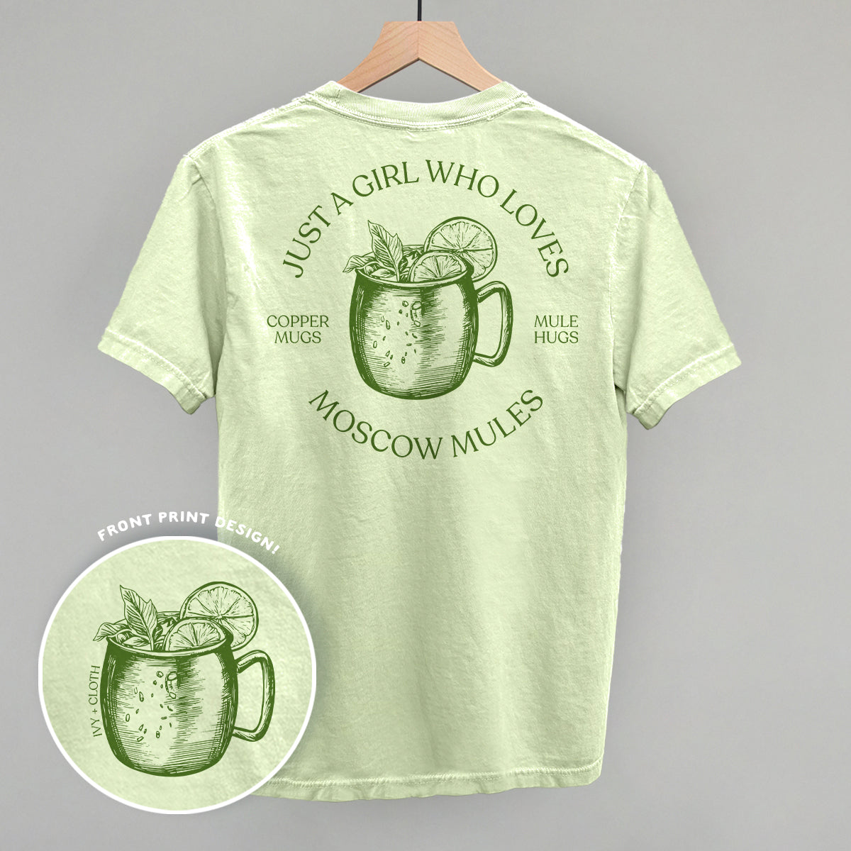 Just A Girl Who Loves Moscow Mules (Back Print) - clothing by TeeHivey.com (Image 4)