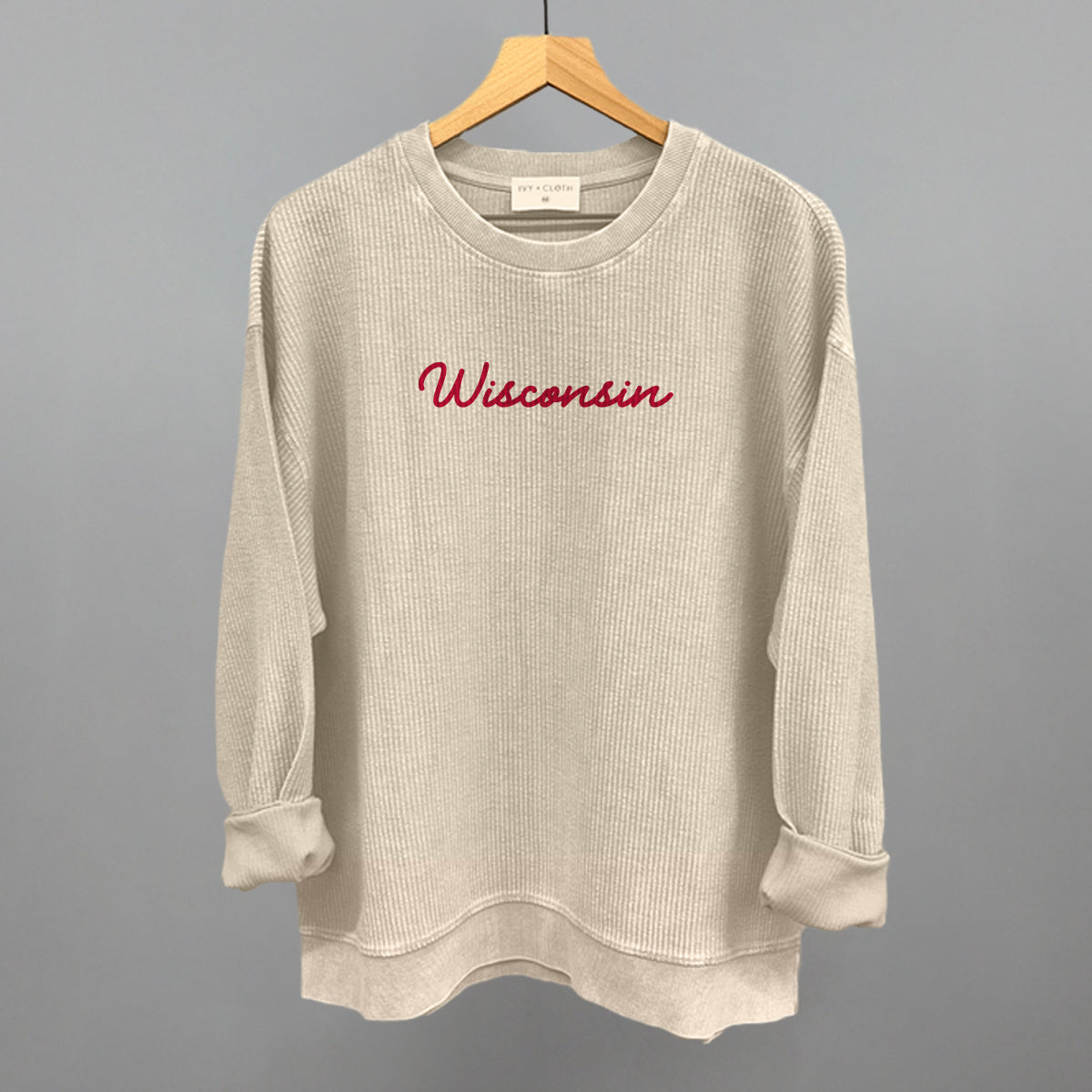 Wisconsin Script - clothing by TeeHivey.com (Image 1)