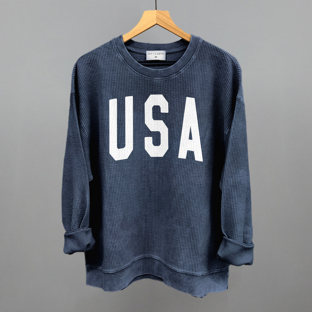 USA Collegiate (Solid White) - clothing by TeeHivey.com (Image 1)