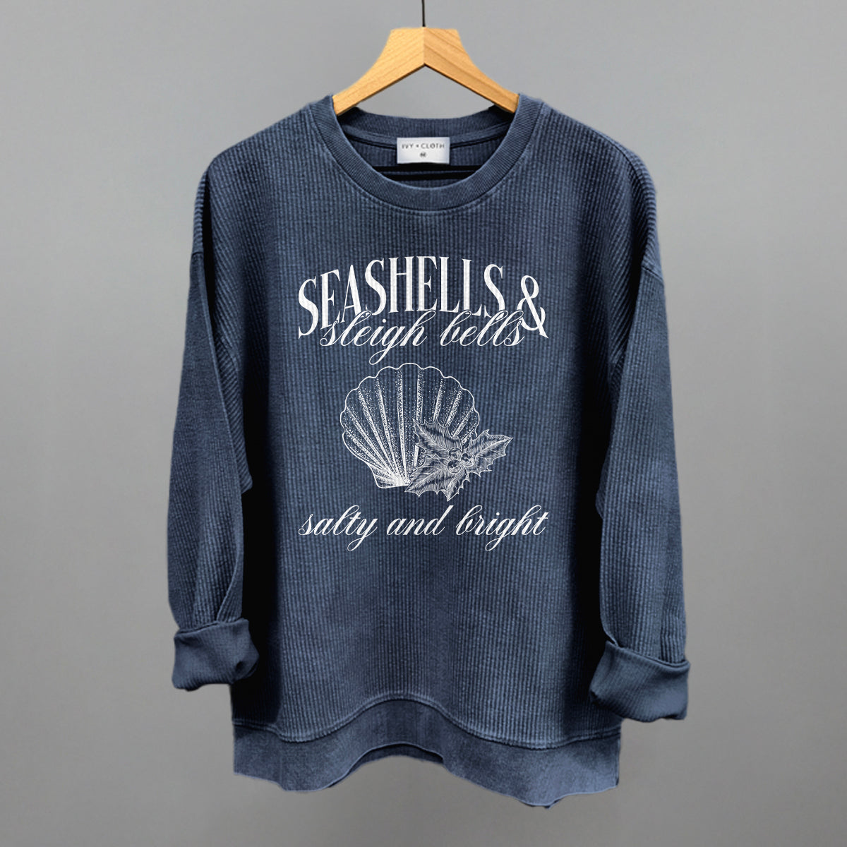 Seashells & Sleigh Bells (White) - clothing by TeeHivey.com (Image 1)