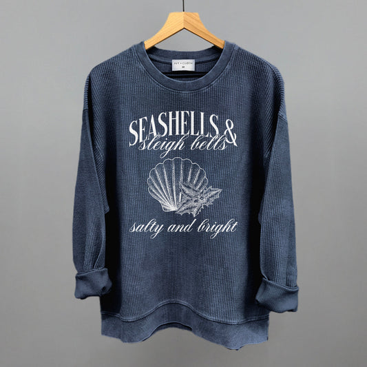Seashells & Sleigh Bells (White) - clothing by TeeHivey.com (Image 1)