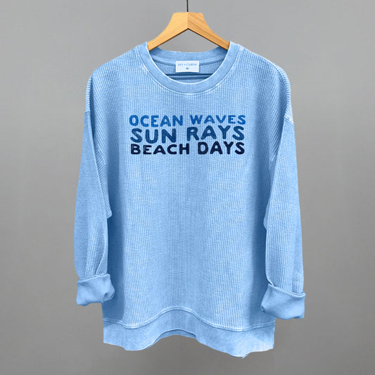 Ocean Waves, Sun Rays, Beach Days - clothing by TeeHivey.com (Image 1)