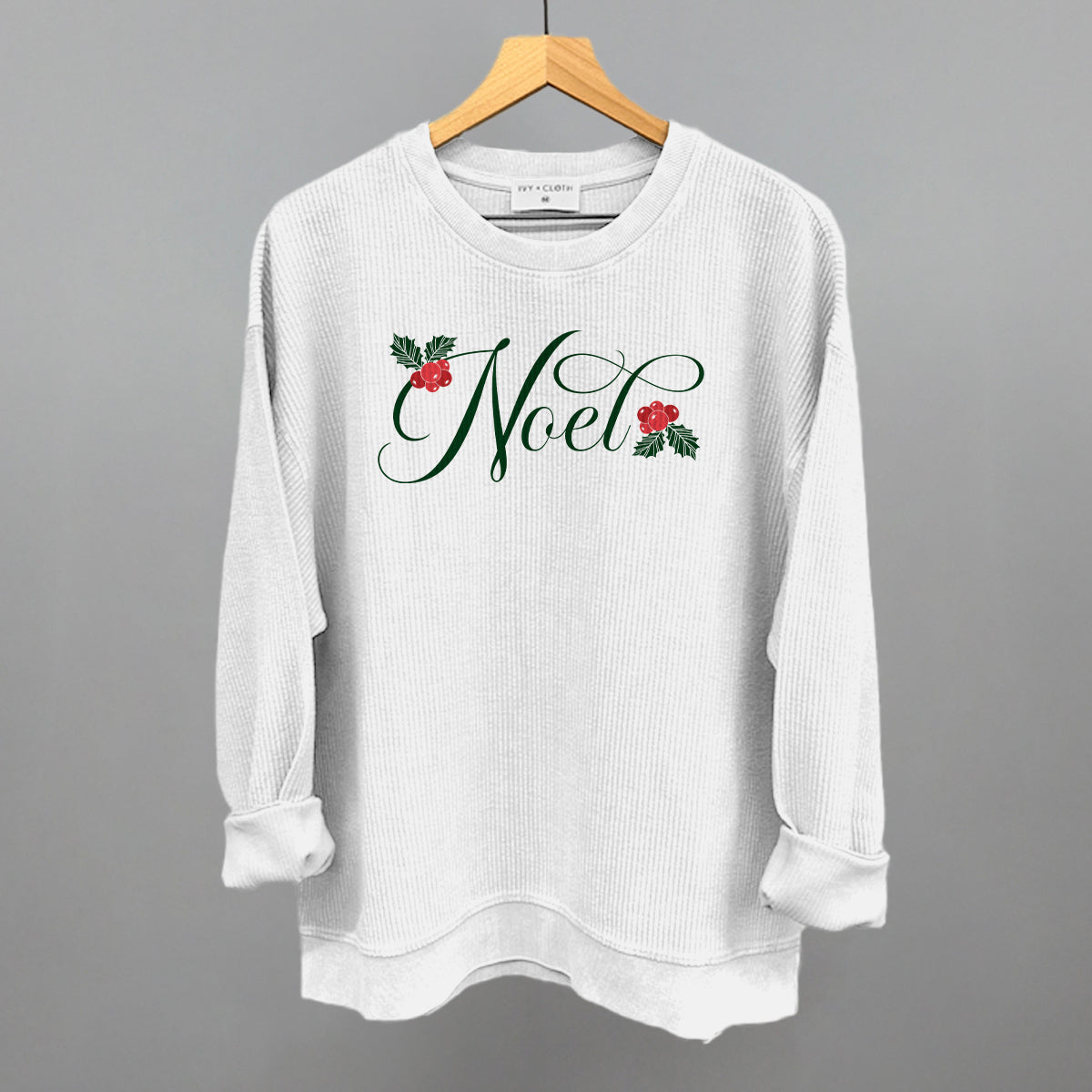 Noel (Script with Holly) - clothing by TeeHivey.com (Image 1)