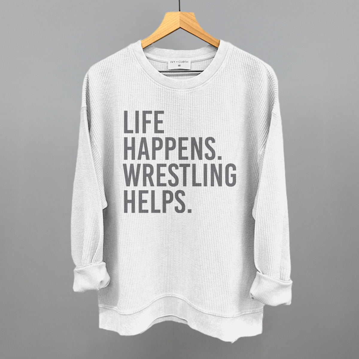 Life Happens Wrestling Helps - clothing by TeeHivey.com (Image 4)
