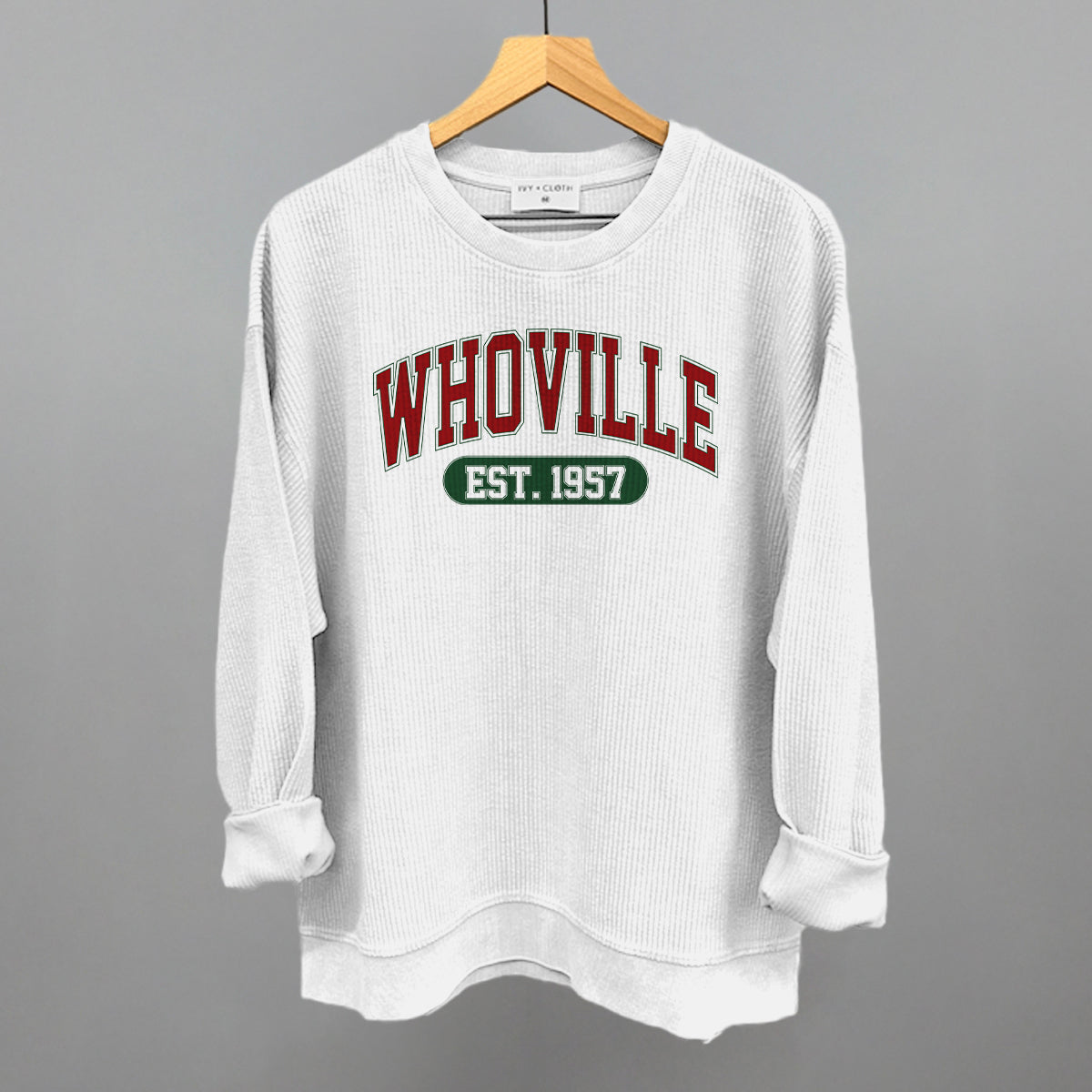 Whoville Collegiate (Red) - clothing by TeeHivey.com (Image 1)