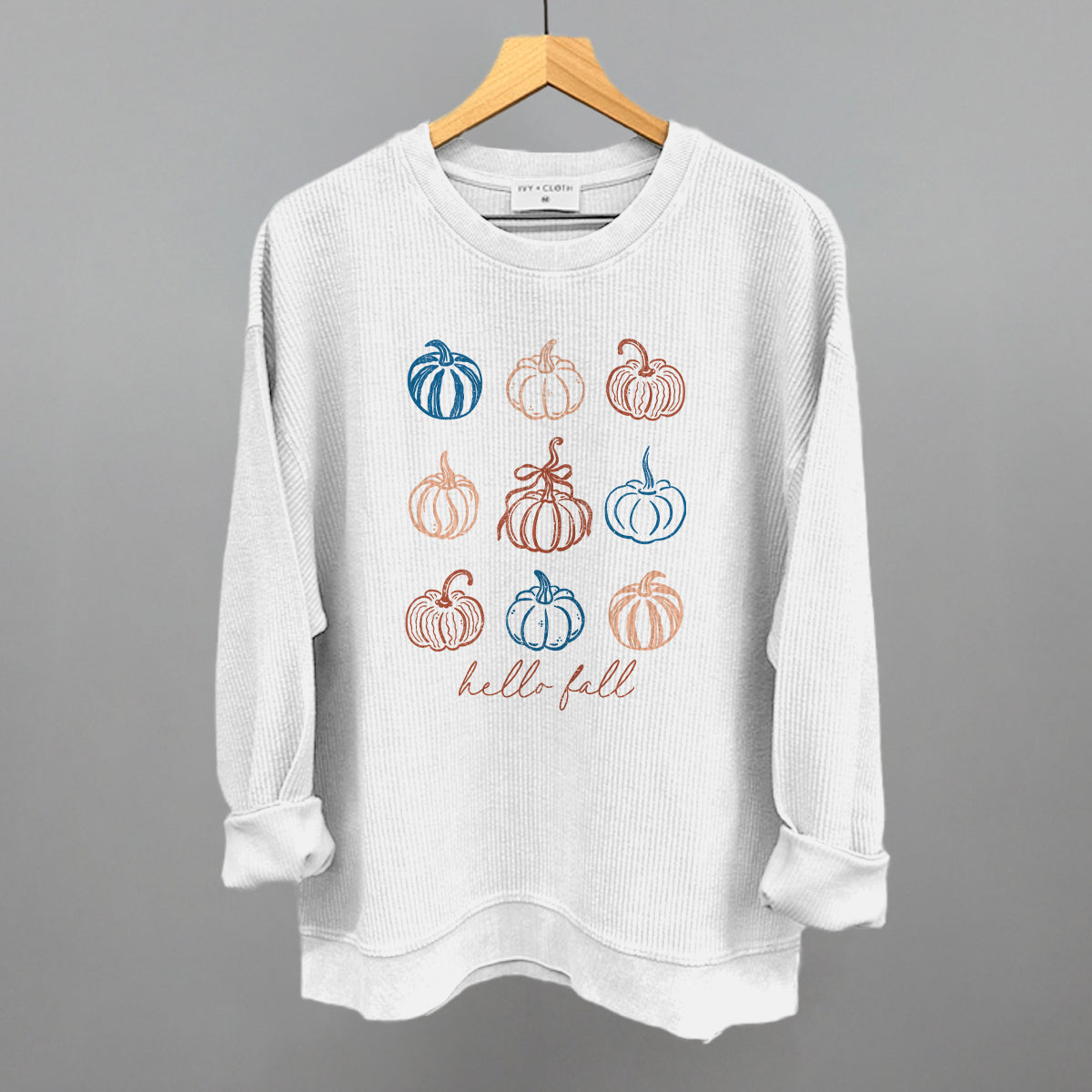 Hello Fall Pumpkin Doodles - clothing by TeeHivey.com (Image 1)