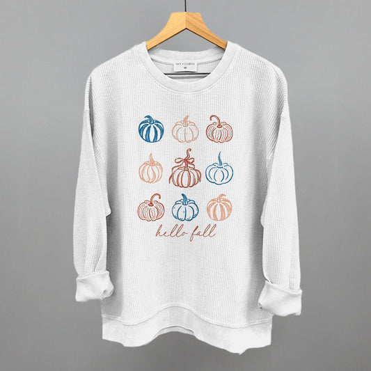 Hello Fall Pumpkin Doodles - clothing by TeeHivey.com (Image 1)