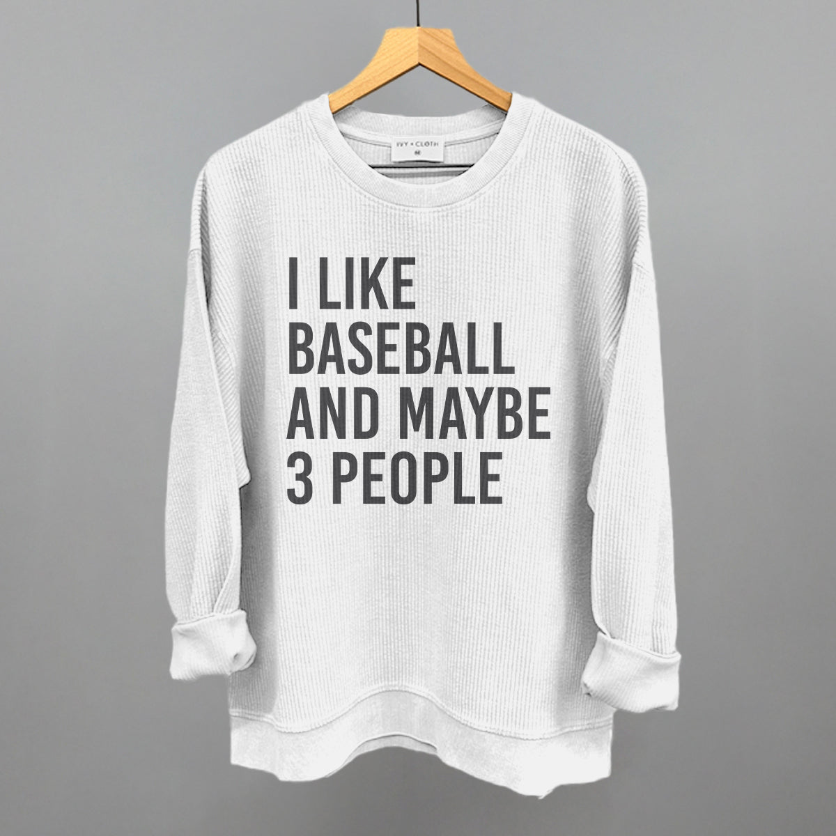 I Like Baseball and Maybe 3 People - clothing by TeeHivey.com (Image 2)