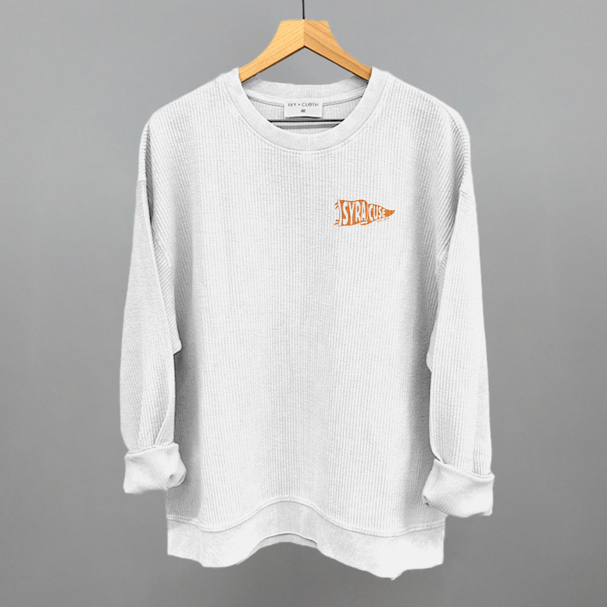 Syracuse Pennant Flag (Left Chest) - clothing by TeeHivey.com (Image 1)