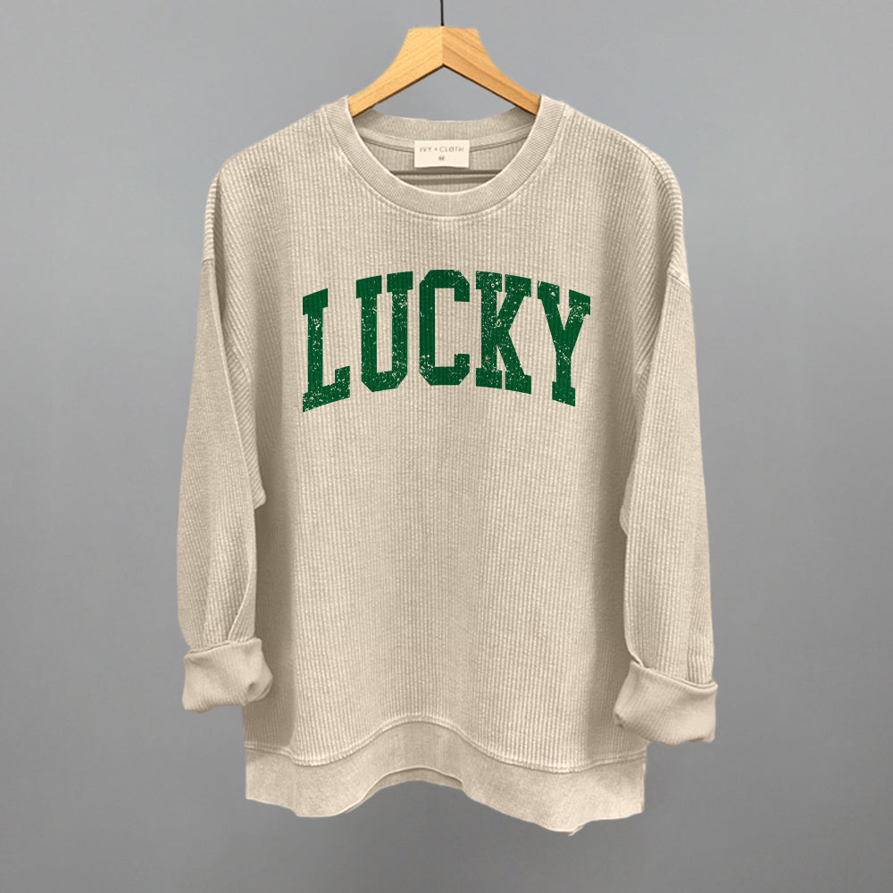 Lucky Collegiate Distressed - clothing by TeeHivey.com (Image 1)