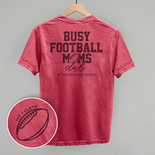 Busy Football Moms Club (Back Print) - clothing by TeeHivey.com (Image 1)
