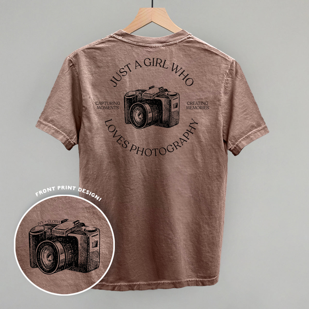 Just A Girl Who Loves Photography (Back Print) - clothing by TeeHivey.com (Image 4)