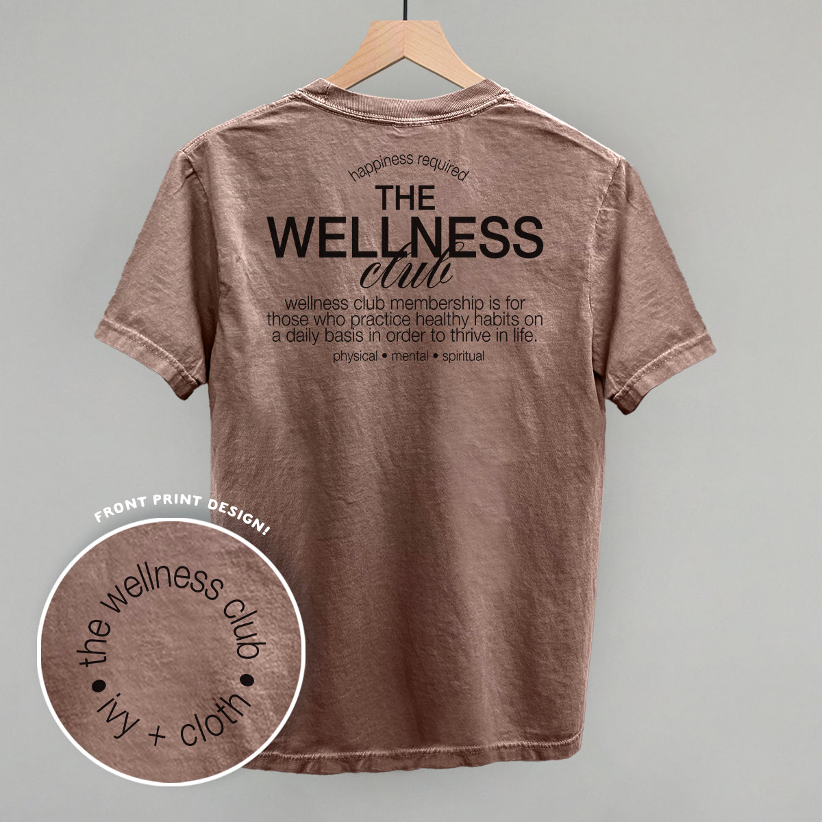 The Wellness Club Black (Back Print) - clothing by TeeHivey.com (Image 4)