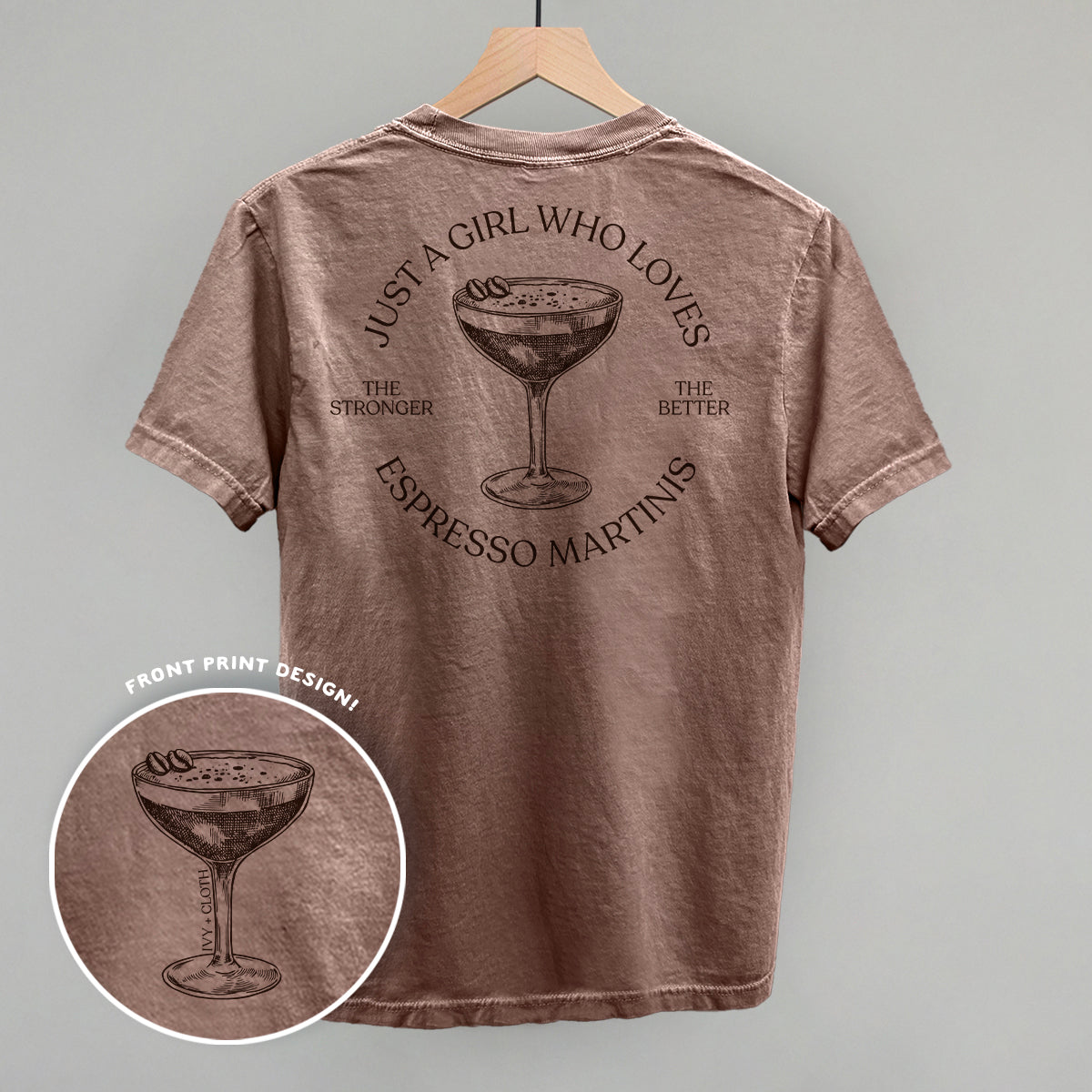 Just A Girl Who Loves Espresso Martinis (Back Print) - clothing by TeeHivey.com (Image 5)