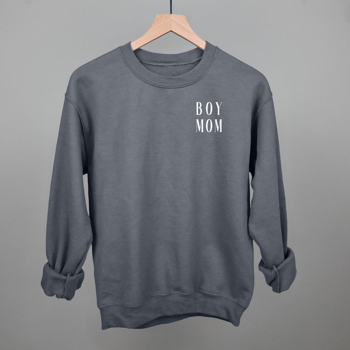 Boy Mom Block (Left Chest) - clothing by TeeHivey.com (Image 1)
