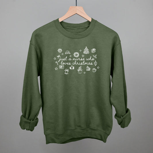 Just A Nurse Who Loves Christmas - clothing by TeeHivey.com (Image 1)