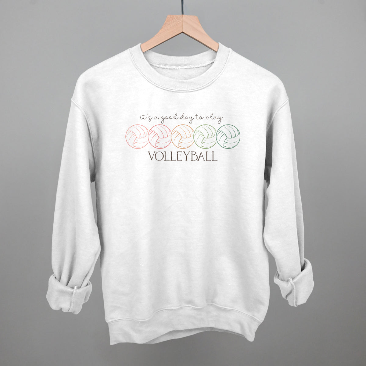It's A Good Day To Play Volleyball Doodle - clothing by TeeHivey.com (Image 1)