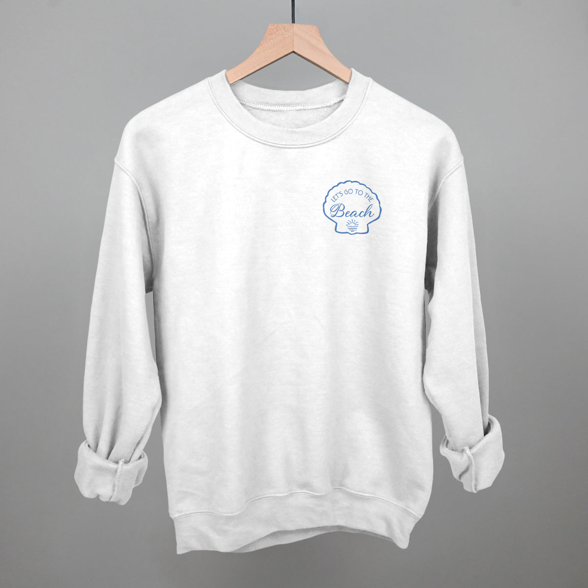 Let's Go To The Beach Seashell (Left Chest) - clothing by TeeHivey.com (Image 1)