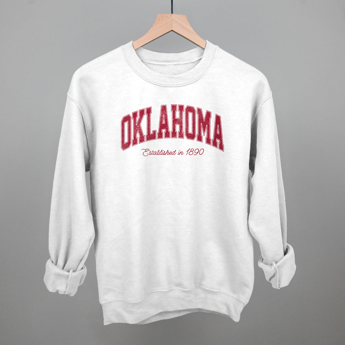 Oklahoma Varsity Arch (Red) - clothing by TeeHivey.com (Image 1)