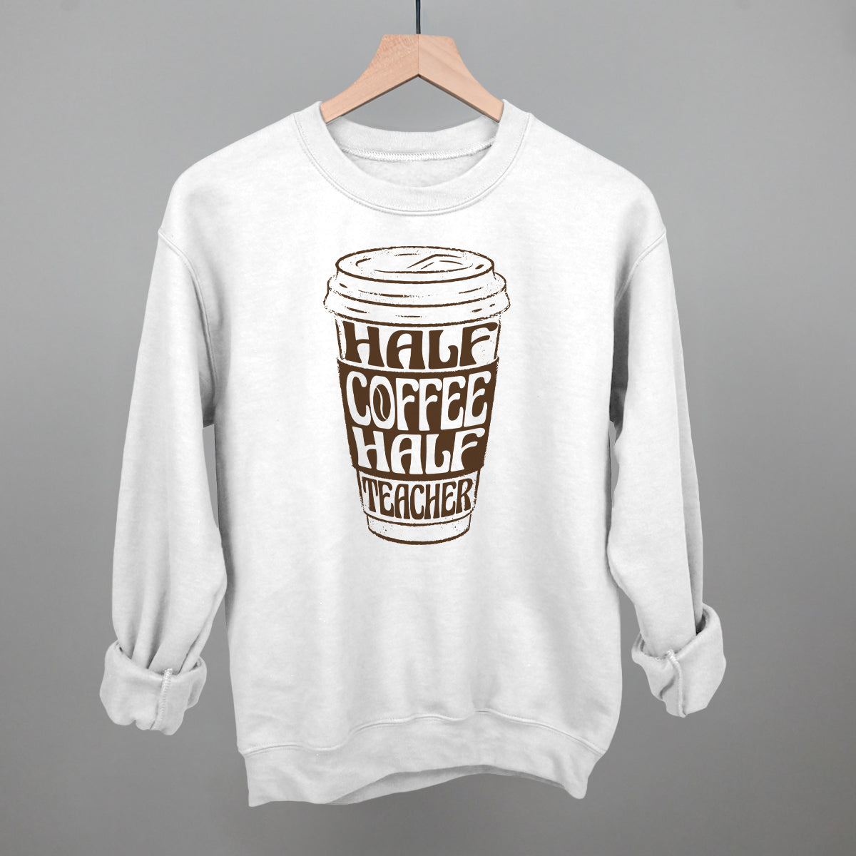 Half Coffee Half Teacher - clothing by TeeHivey.com (Image 4)