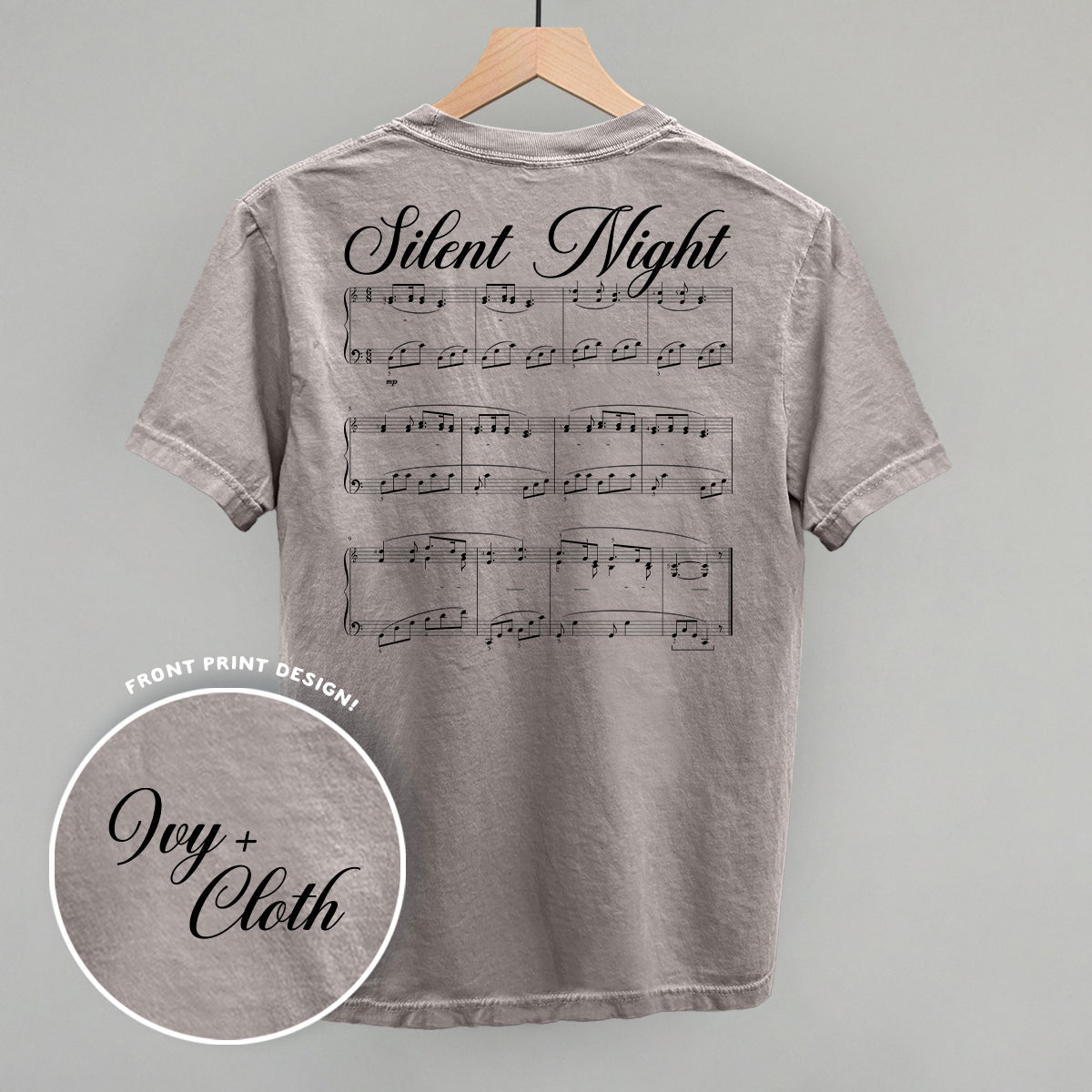Silent Night Sheet Music (Back Print) - clothing by TeeHivey.com (Image 5)