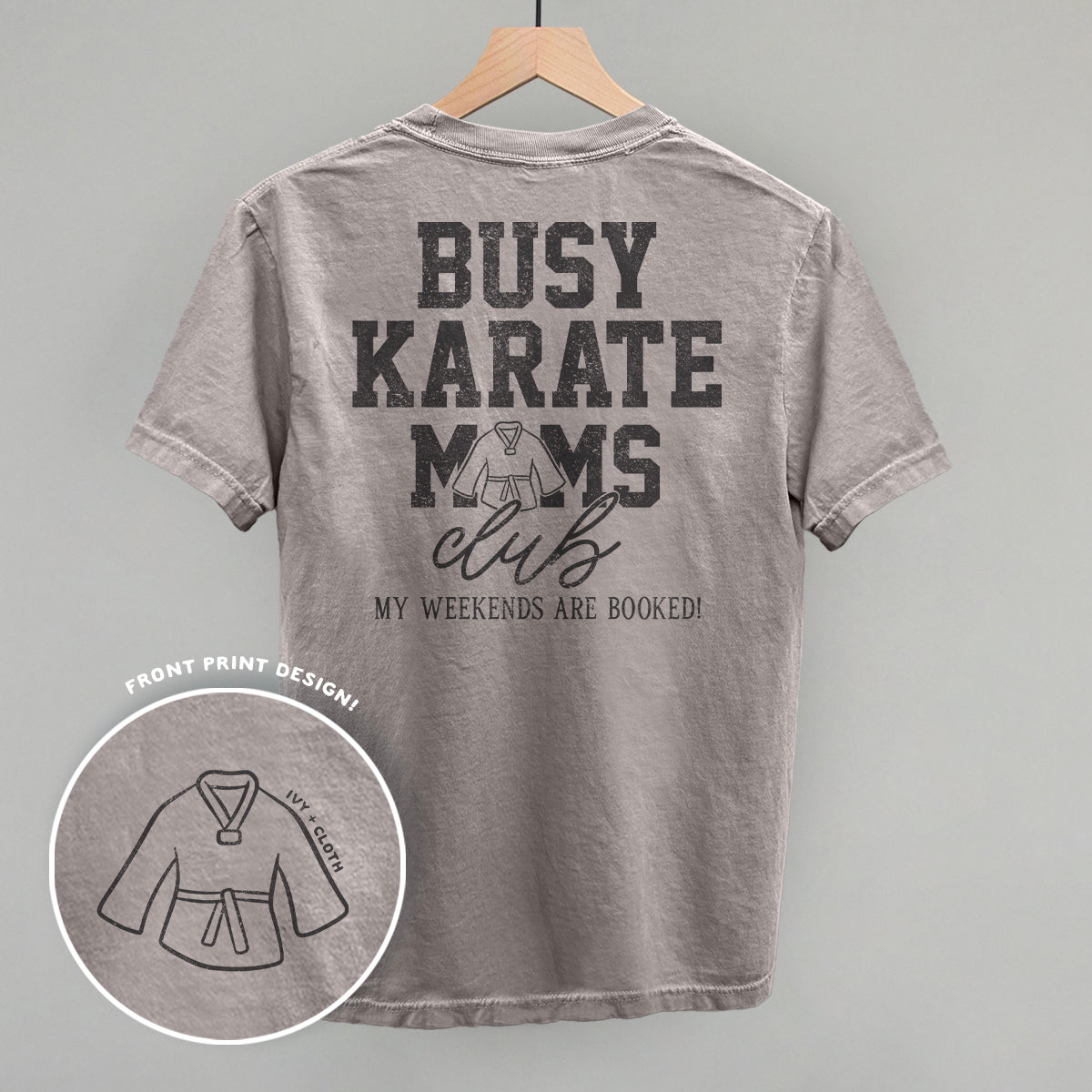 Busy Karate Moms Club (Back Print) - clothing by TeeHivey.com (Image 3)