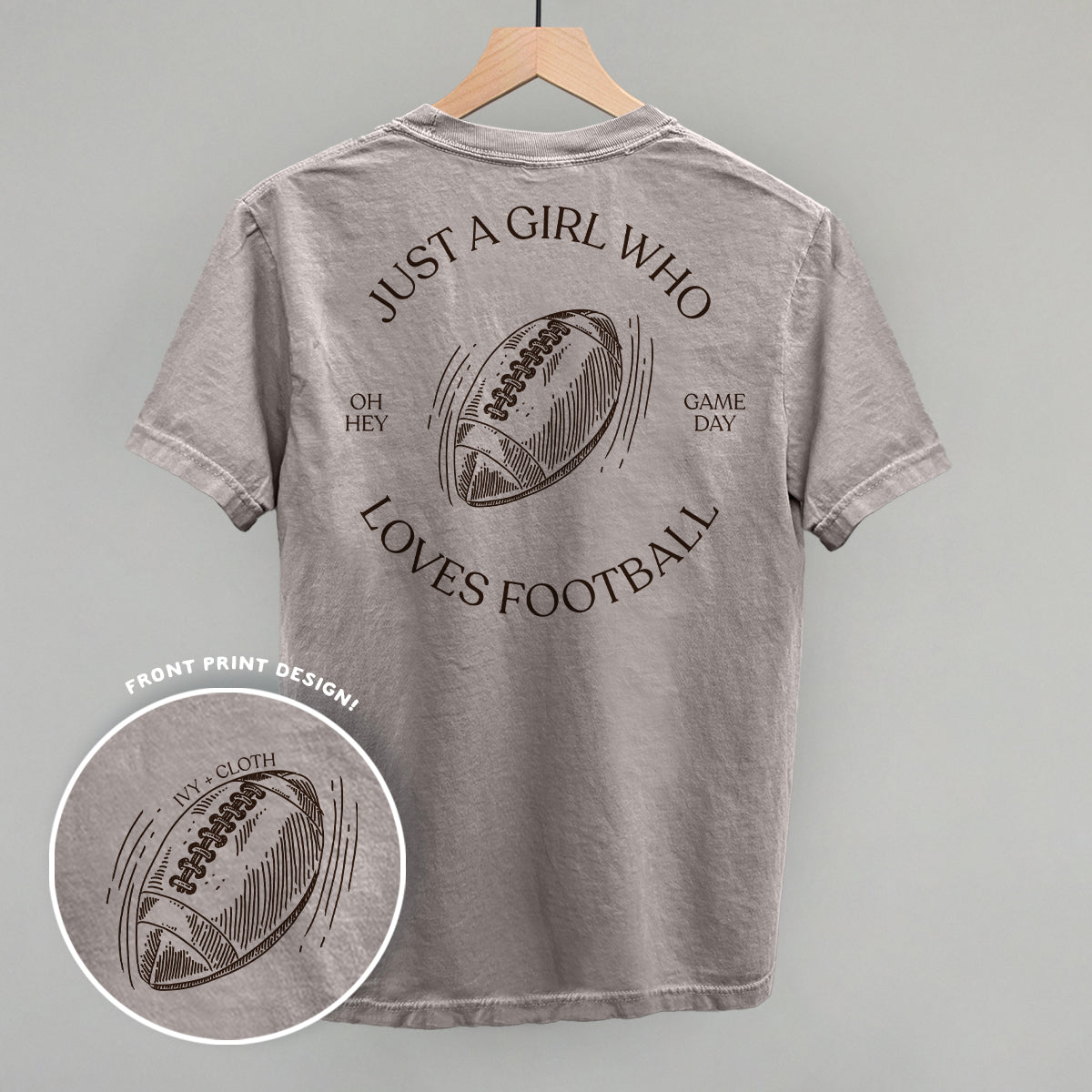 Just A Girl Who Loves Football (Back Print) - clothing by TeeHivey.com (Image 5)