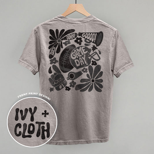 Floral Game Day Black (Back Print)