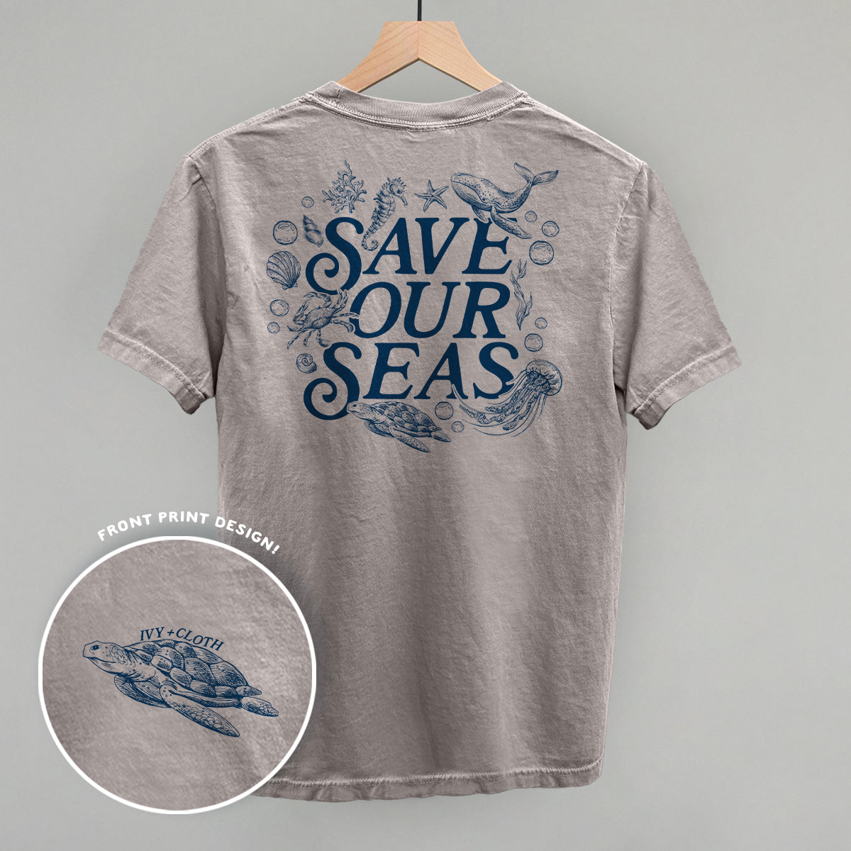 Save Our Seas (Back Print) - clothing by TeeHivey.com (Image 3)