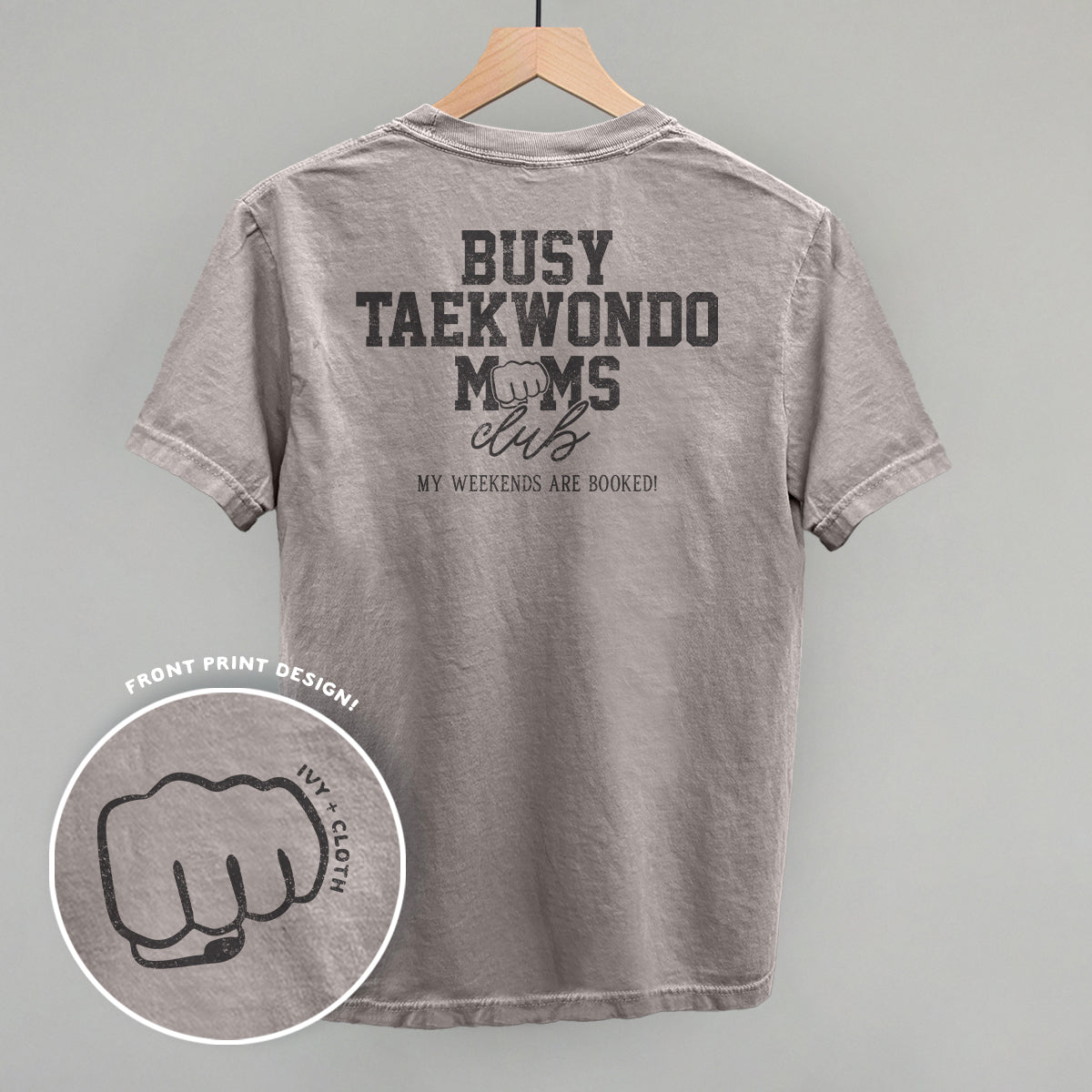 Busy Taekwondo Moms Club (Back Print) - clothing by TeeHivey.com (Image 2)