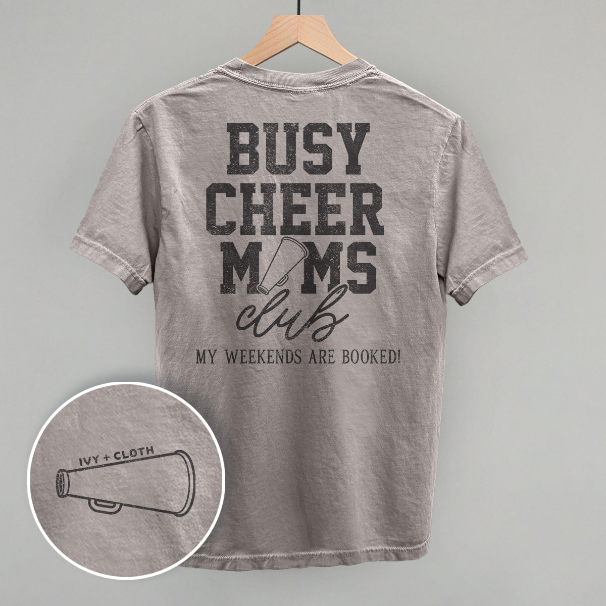 Busy Cheer Moms Club (Back Print) - clothing by TeeHivey.com (Image 3)