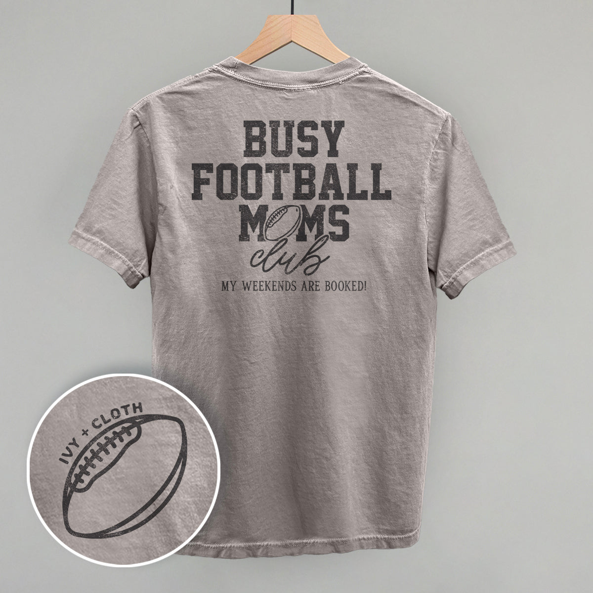 Busy Football Moms Club (Back Print) - clothing by TeeHivey.com (Image 3)