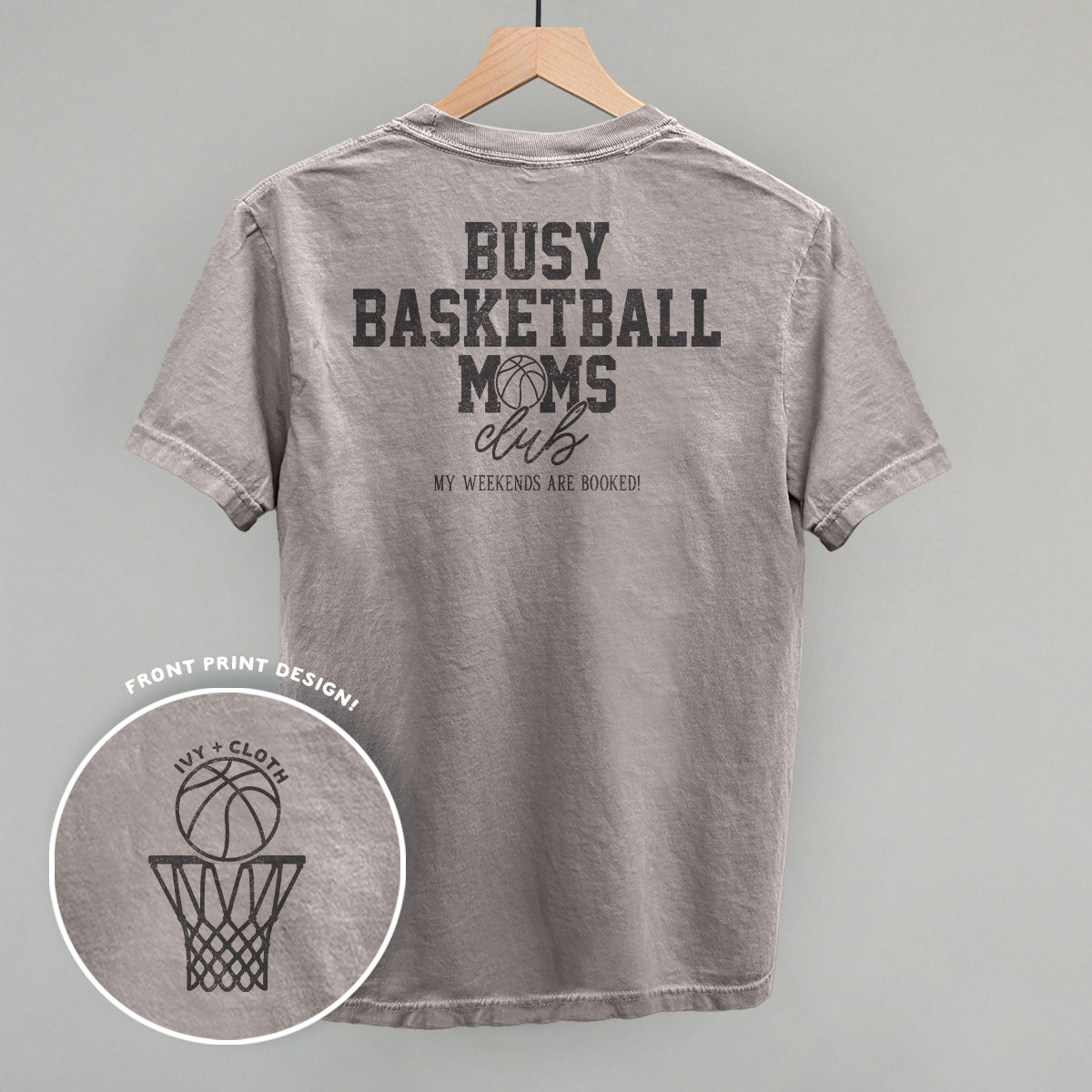 Busy Basketball Moms Club (Back Print) - clothing by TeeHivey.com (Image 1)