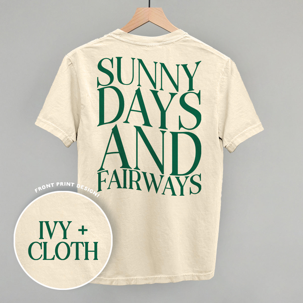 Sunny Days And Fairways (Back Print) - clothing by TeeHivey.com (Image 4)