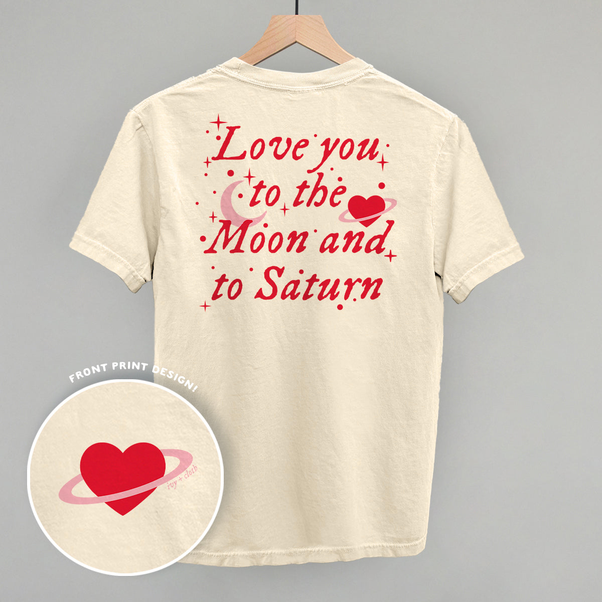 To The Moon And To Saturn (Back Print) - clothing by TeeHivey.com (Image 2)