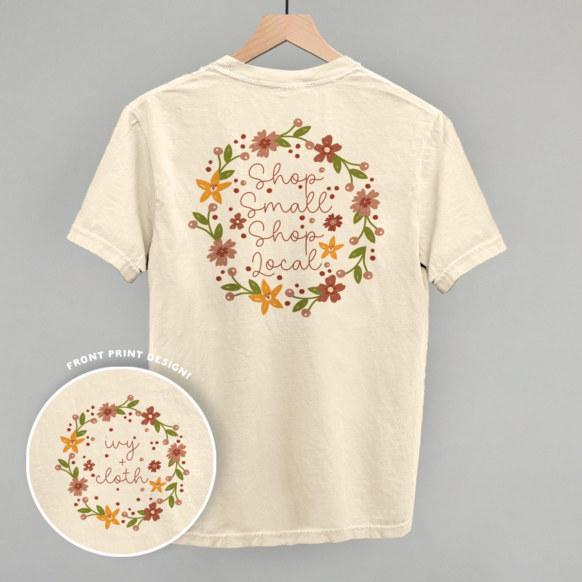Shop Small Shop Local Back Print - clothing by TeeHivey.com (Image 1)