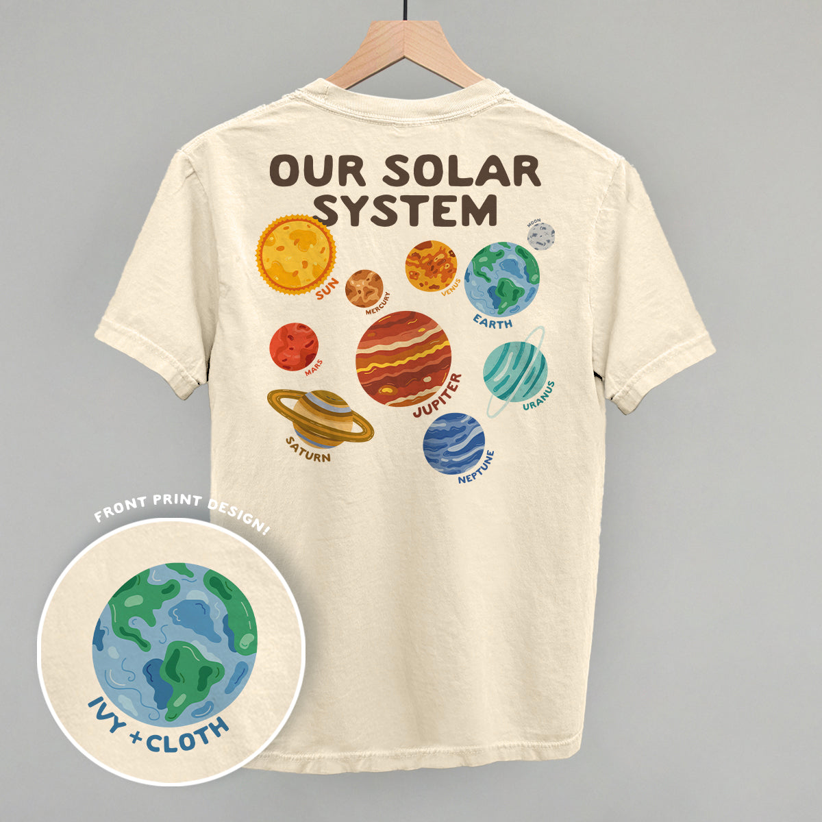 Our Solar System Doodles (Back Print) - clothing by TeeHivey.com (Image 2)
