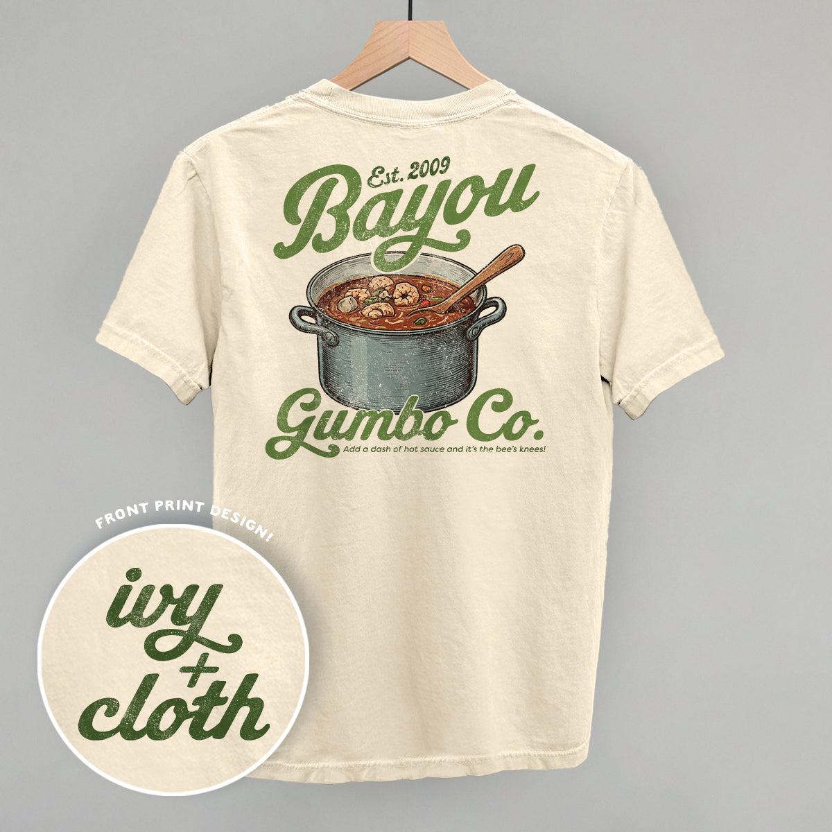 Bayou Gumbo Co. (Back Print) - clothing by TeeHivey.com (Image 4)