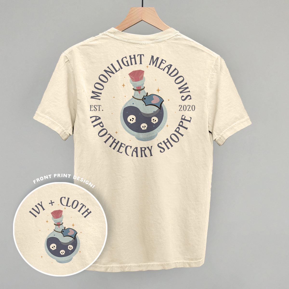 Moonlight Meadows Apothecary Shoppe (Back Print) - clothing by TeeHivey.com (Image 2)
