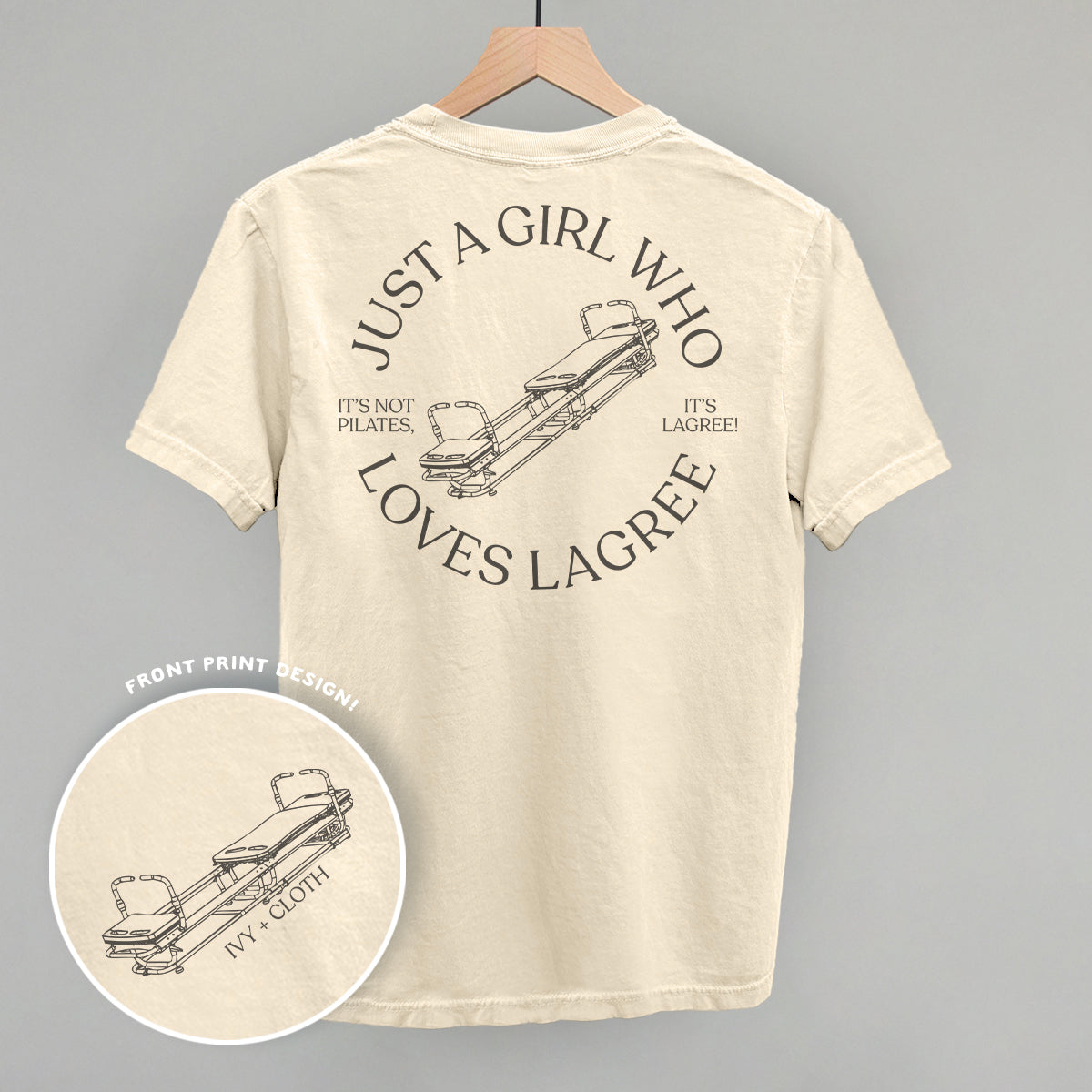 Just A Girl Who Loves Lagree (Back Print) - clothing by TeeHivey.com (Image 3)