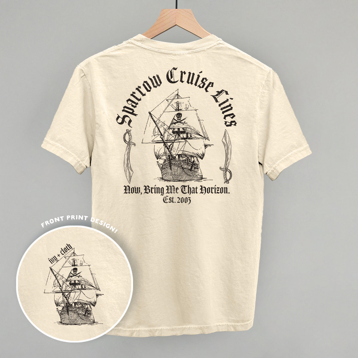 Sparrow Cruise Lines (Back Print) - clothing by TeeHivey.com (Image 3)