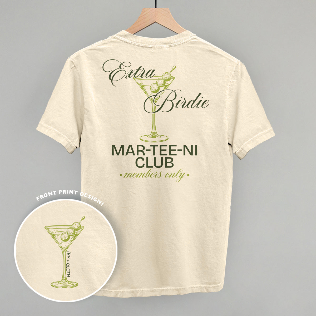 Extra Birdie Mar-Tee-Ni Club (Back Print) - clothing by TeeHivey.com (Image 1)