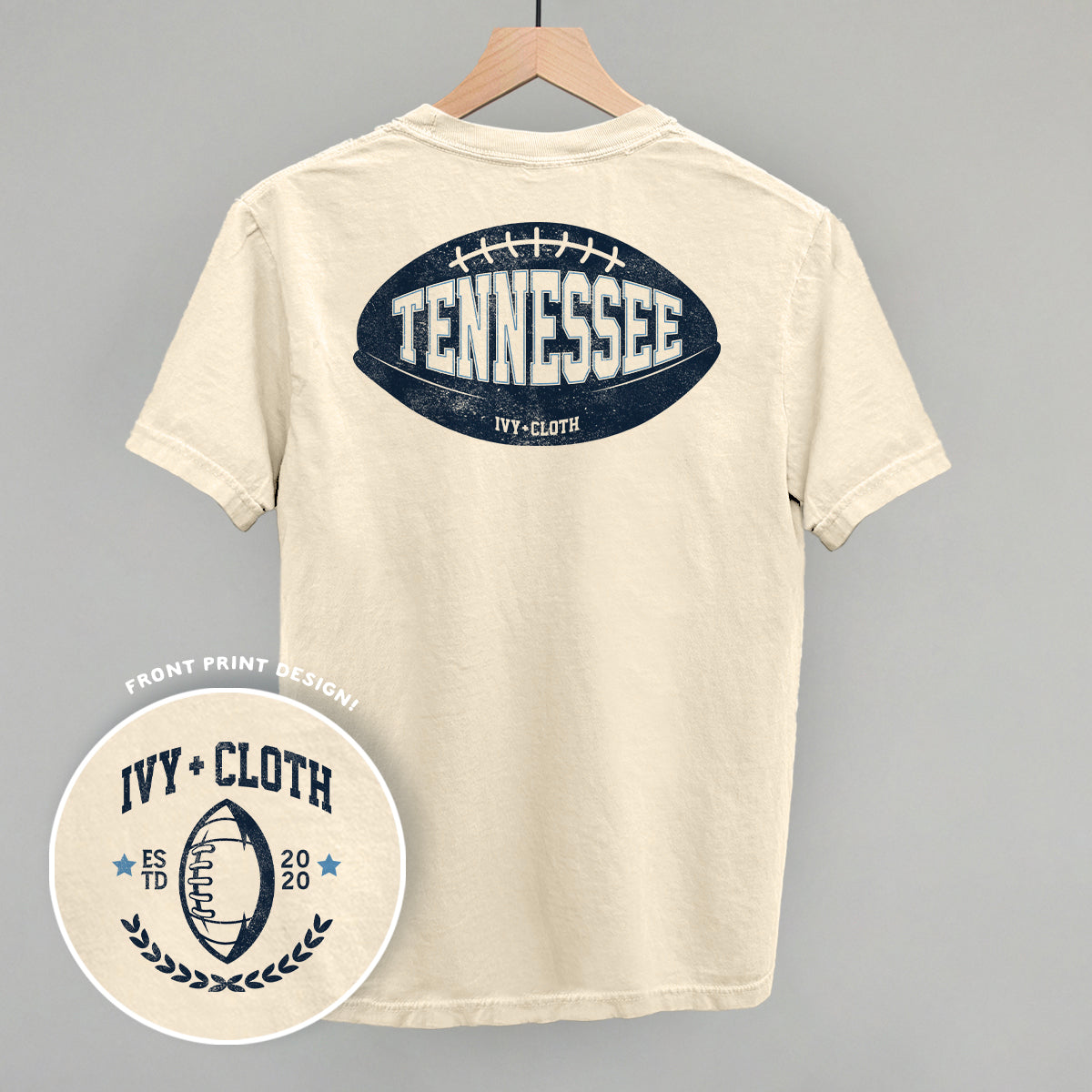 Tennessee Football (Back Print) - clothing by TeeHivey.com (Image 1)