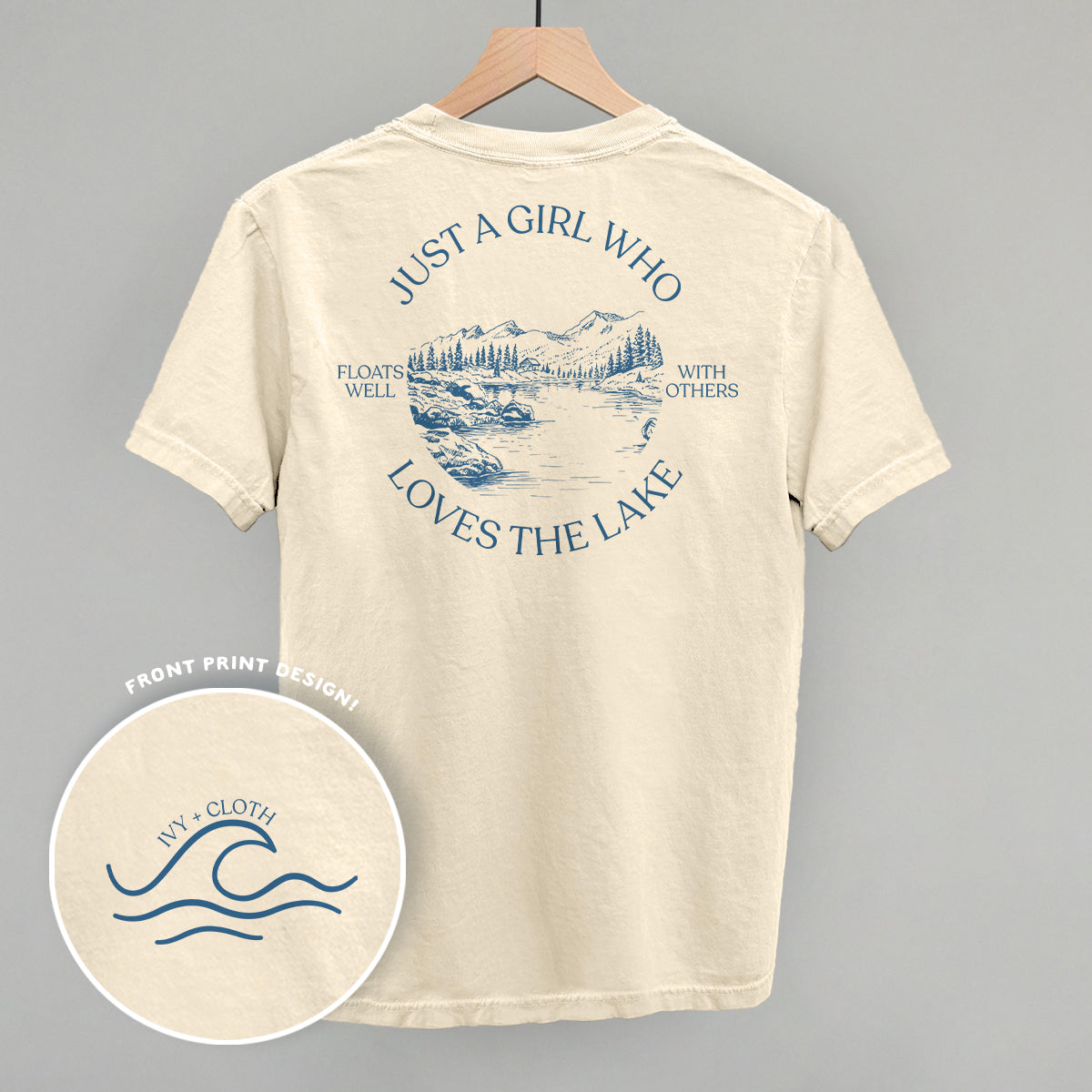 Just A Girl Who Loves The Lake (Back Print) - clothing by TeeHivey.com (Image 5)