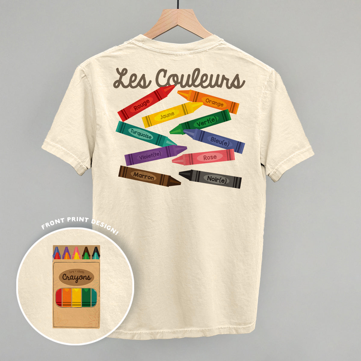 Les Couleurs (Back Print) - clothing by TeeHivey.com (Image 1)