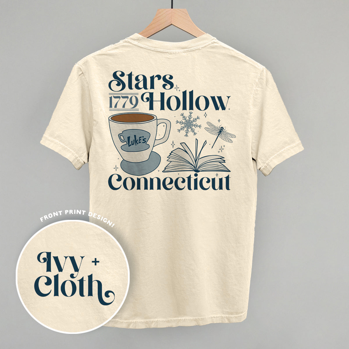 Stars Hollow CT Winter (Back Print) - clothing by TeeHivey.com (Image 3)