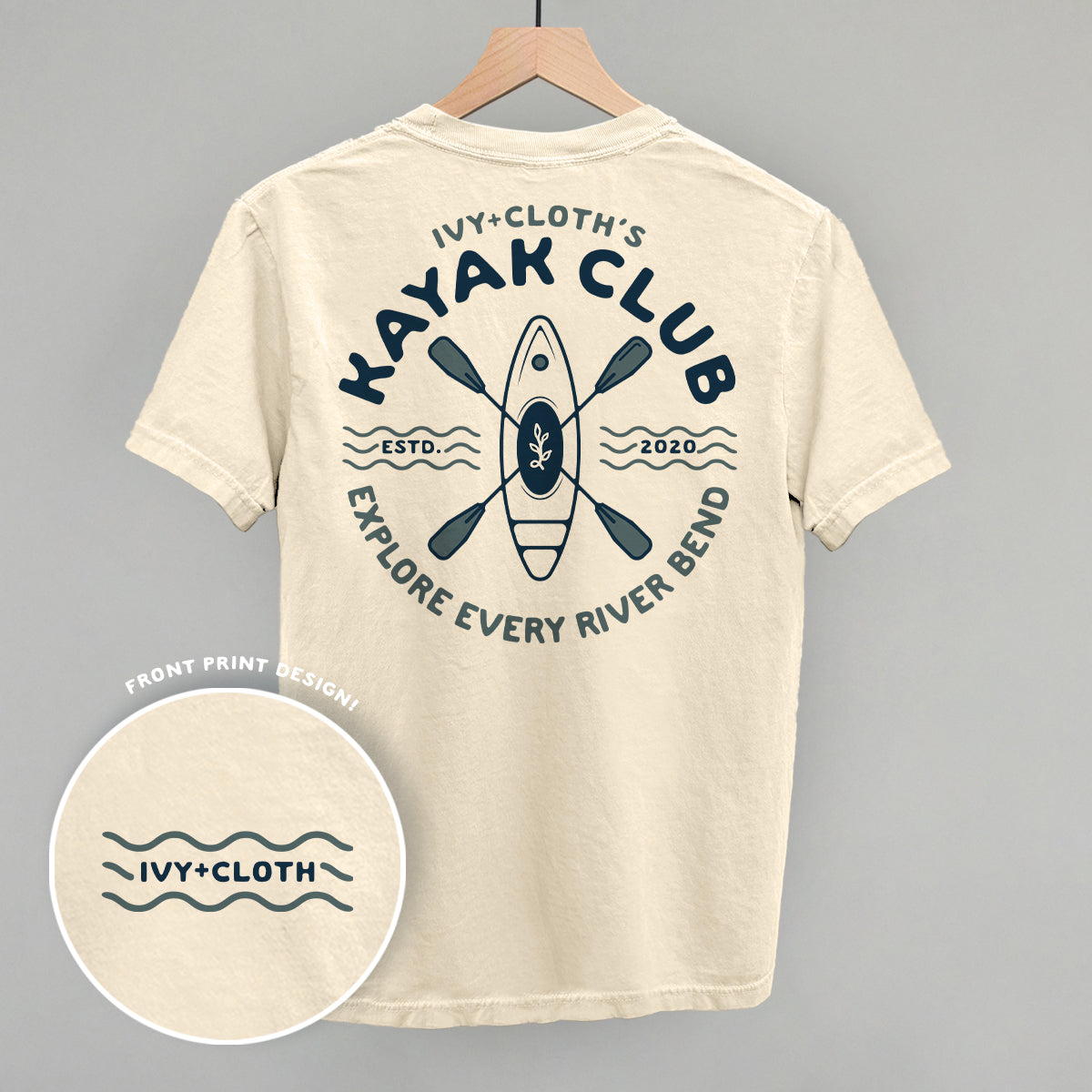 Ivy's Kayak Club (Blue) (Back Print) - clothing by TeeHivey.com (Image 3)