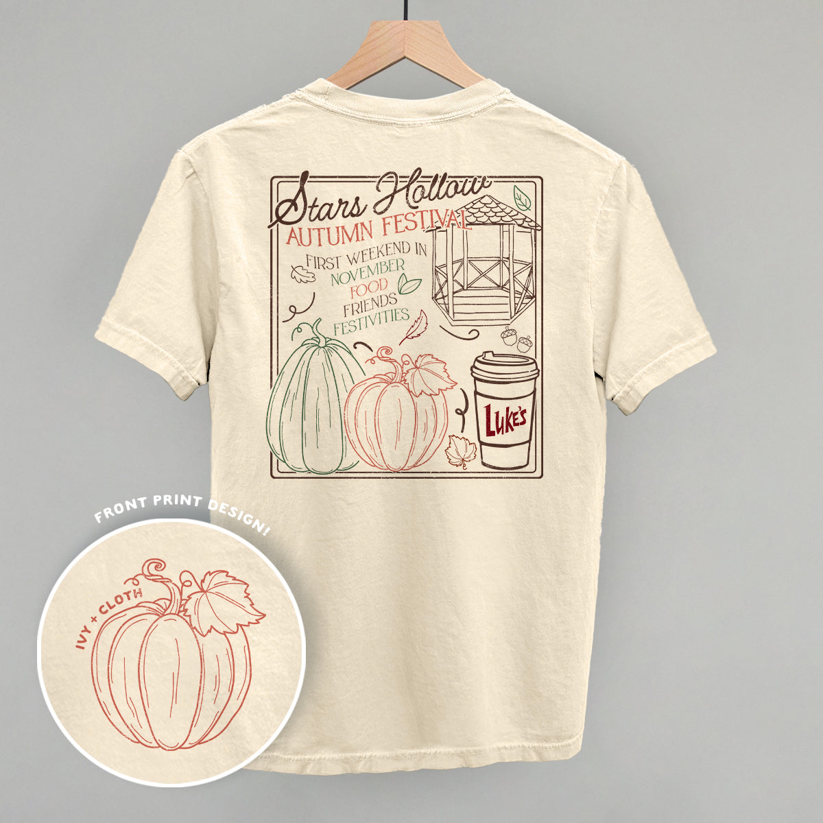 Stars Hollow Autumn Festival (Back Print) - clothing by TeeHivey.com (Image 2)