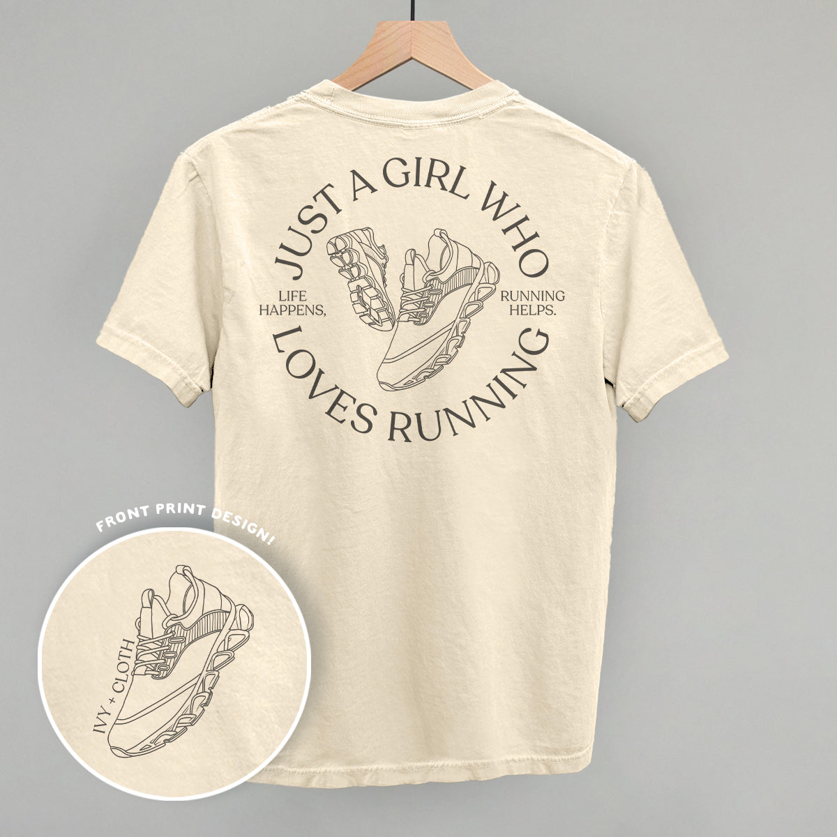 Just A Girl Who Loves Running (Back Print) - clothing by TeeHivey.com (Image 2)