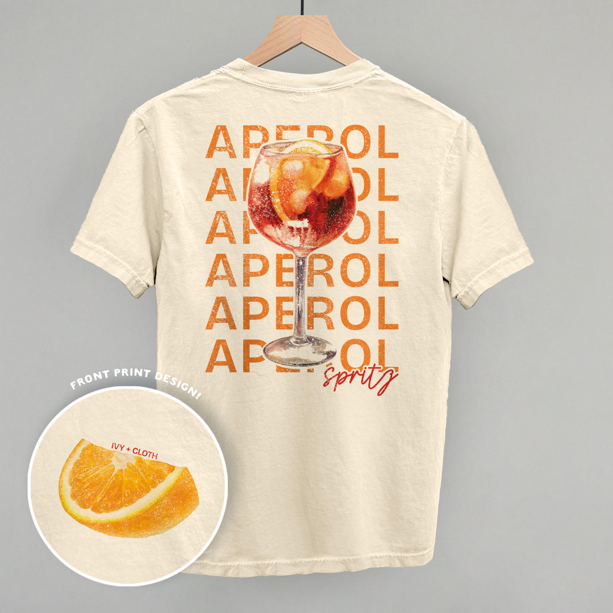 Aperol Spritz (Back Print) - clothing by TeeHivey.com (Image 1)